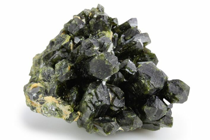 Lustrous Epidote Crystal Cluster - Peru #358418